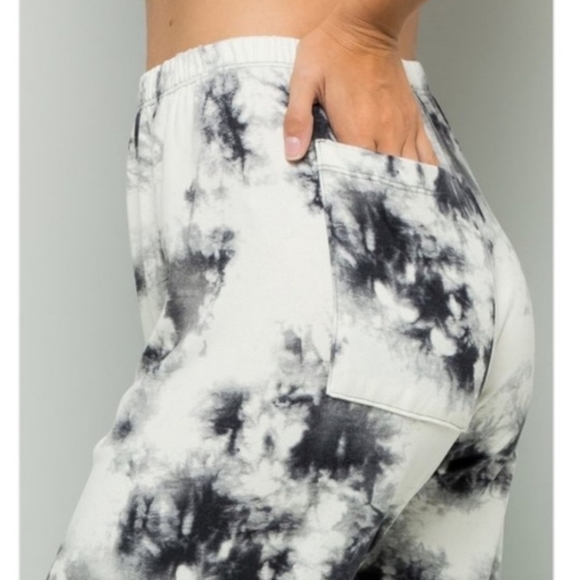 Tie Dye Jersey Knit Lounge Pants - Picture 3 of 5